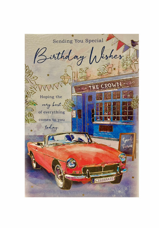 ‘Racing you a Happy Birthday’ Greeting Card